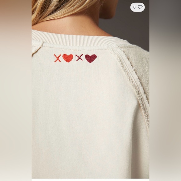 Pilcro Doily Sweatshirt, Doilies Edition, SMALL - Picture 2 of 3